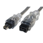 Cables Direct IEEE-100 FireWire cable 2 m 9-p 6-p Black