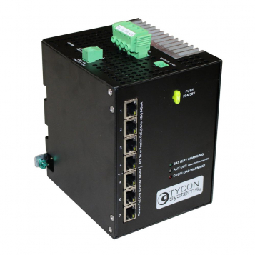MPPT Smart Solar Charge Controller 7 Port PoE Switch - TPDIN-SC48-20 V2+ thumbnail