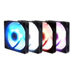 Scythe Kaze Flex 92 Slim RGB PWM Computer behuizing Ventilator 9,2 cm Zwart, Wit