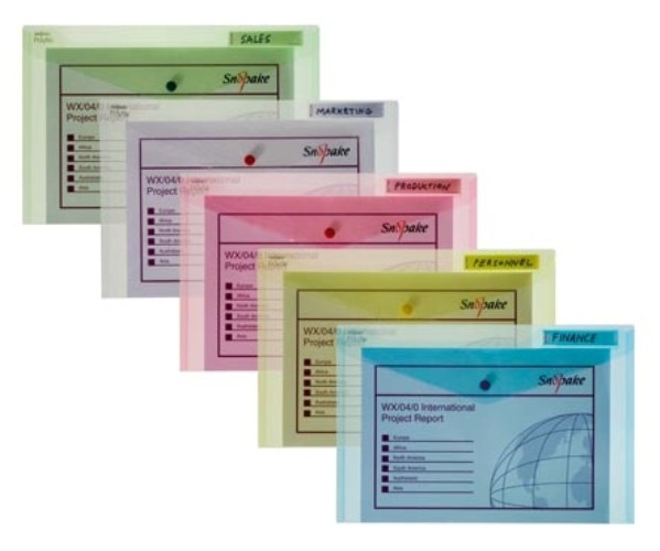 Photos - File Folder / Lever Arch File Snopake Polyfile Classic Colours - Assorted Colour Packs - DL Classic 1007 