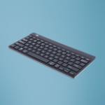 R-Go Tools Compact Break Ergonomic keyboard R-Go , compact keyboard with break software, QWERTY (NORDIC), Bluetooth, black