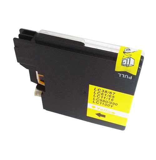 CTS Wholesale Comp Brother MFC290C Yellow Ink LC1100Y also for LC980Y  [LC980/1100Y]