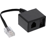 InLine TAE adaptor cable RJ45 male to TAE-N & RJ11 female