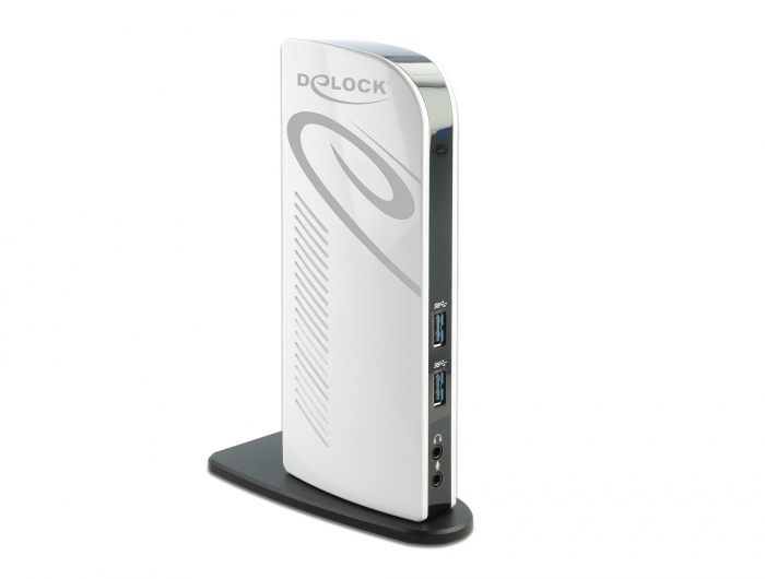 Image of DeLOCK 87771 notebook dock/port replicator Wired Black, White