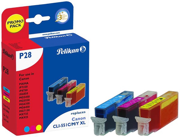 Image of Pelikan Ink Compat For Canon CLI-551XL Multi Slim