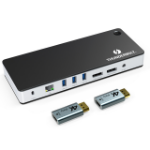 4XEM 4XUTD21H notebook dock/port replicator Wired Thunderbolt 3 Black, Gray