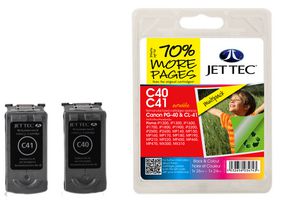 Refilled Canon PG-40 / CL-41 Black & Colour Ink Cartridge Multipack