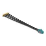 DeLOCK 90283 coaxial cable 0.2 m Mini FAKRA Z 4 x SMA Black