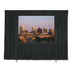 Da-Lite Heavy Duty Fast-fold Deluxe Presentation Kit, Ultra Velour Black projection screen 4:3