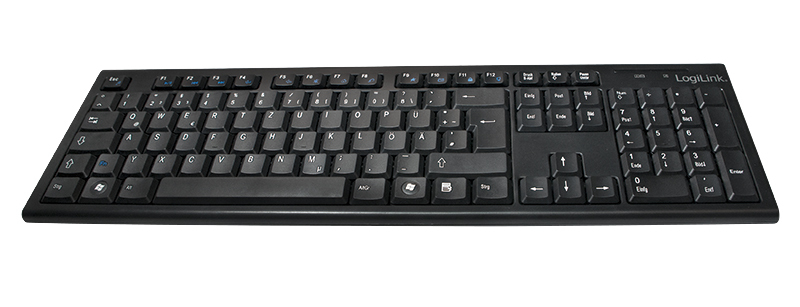 Image of LogiLink ID0104 keyboard Mouse included RF Wireless QWERTZ Black