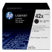 HP Pack de 2 cartuchos de tóner original LaserJet 42X de alta capacidad negro
