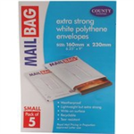 County Stationery MAIL BAG POLT ENV X5 WHITE S PK10