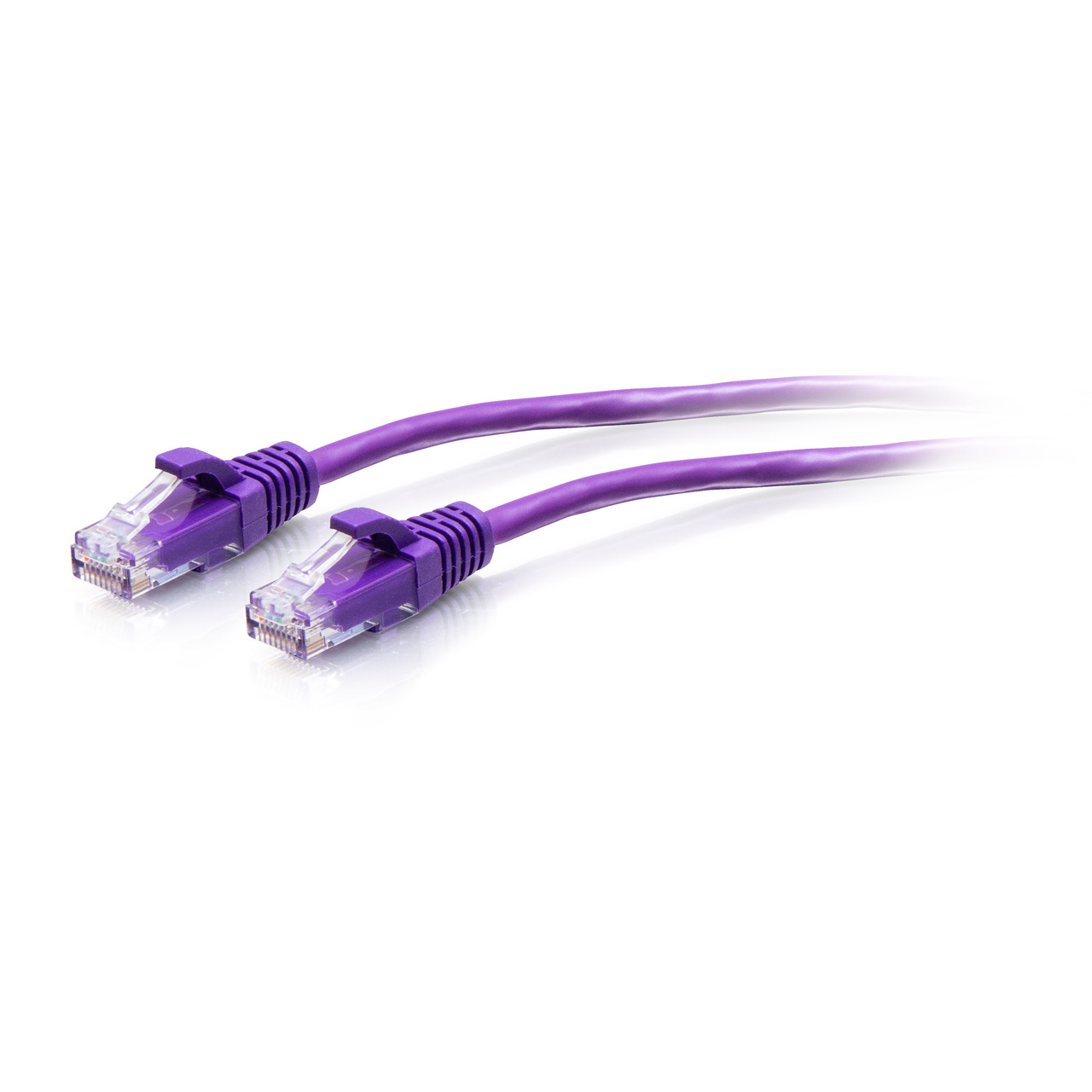 C2g Purple 2.1M Cat6a Snagless Unshielded (Utp) Slim Ethernet Patch Cable - P