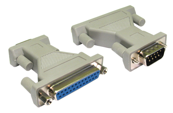 Cables Direct AD-404 cable gender changer Serial (9-pin) Serial (25-pin) Grey