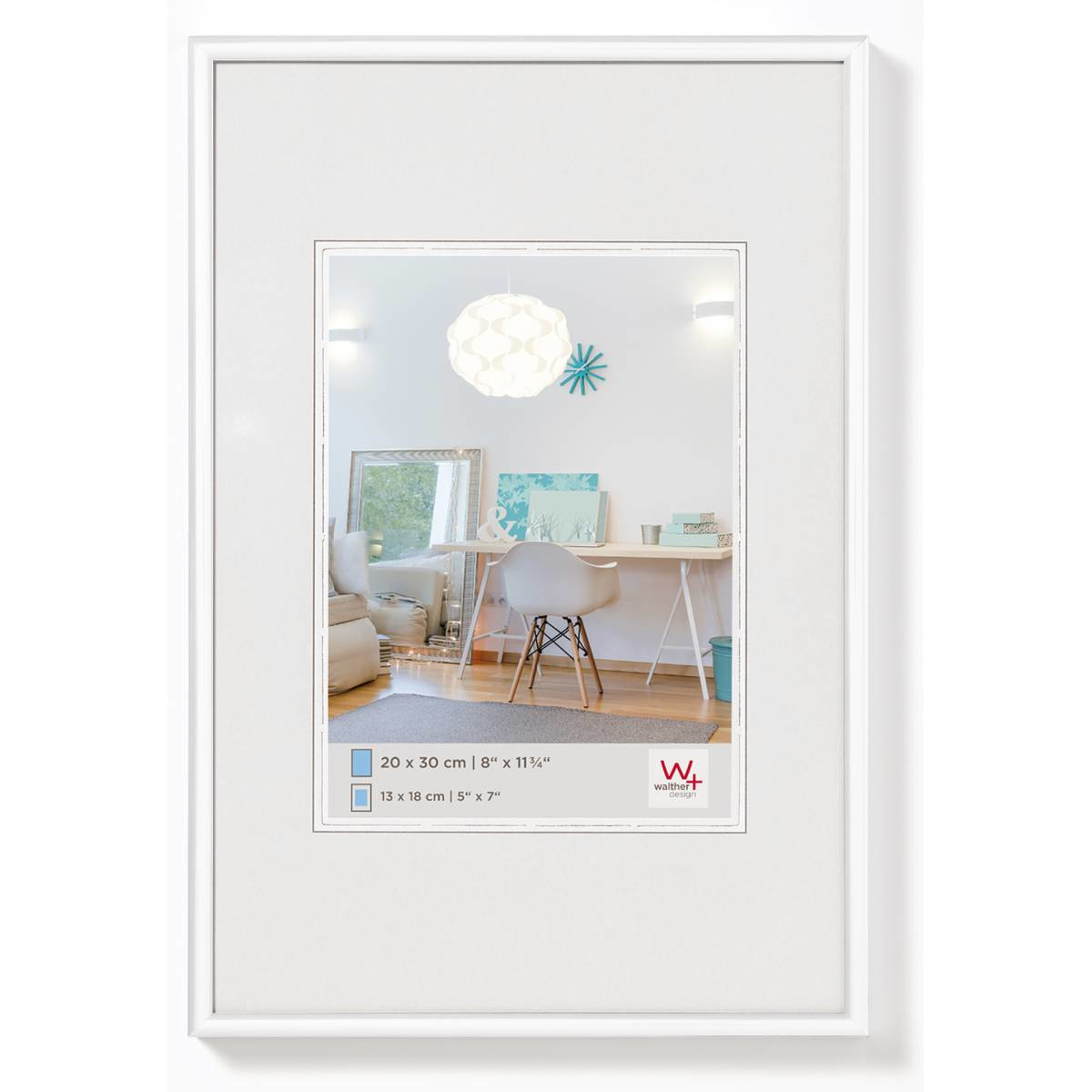 Image of Walther Design KV824W - Plastic - White - Single picture frame -...
