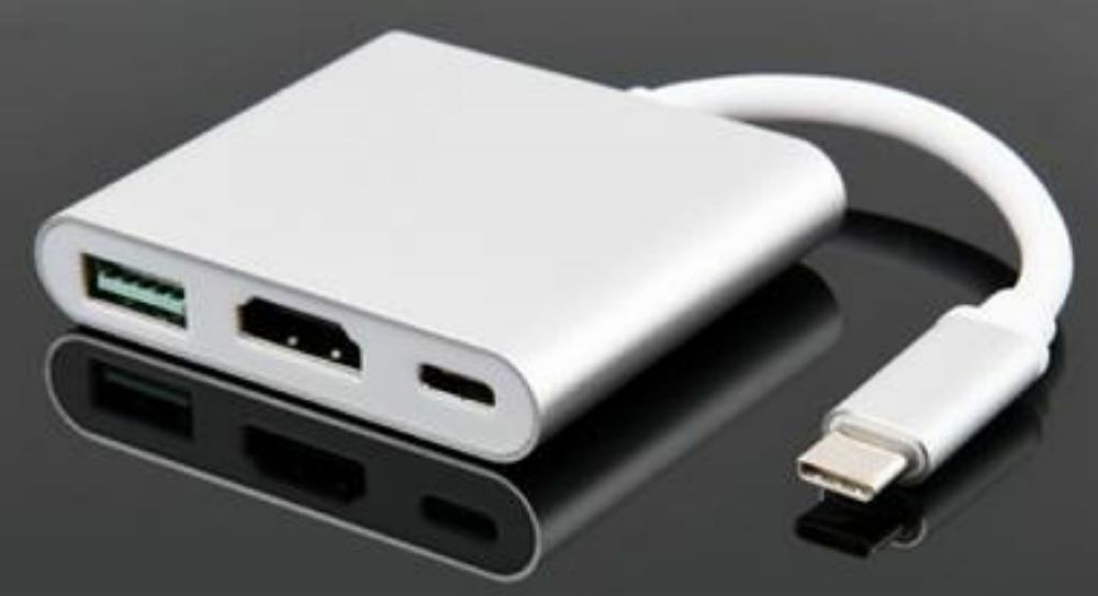 JLC P11 Type C 3 Port Adapter - Grey