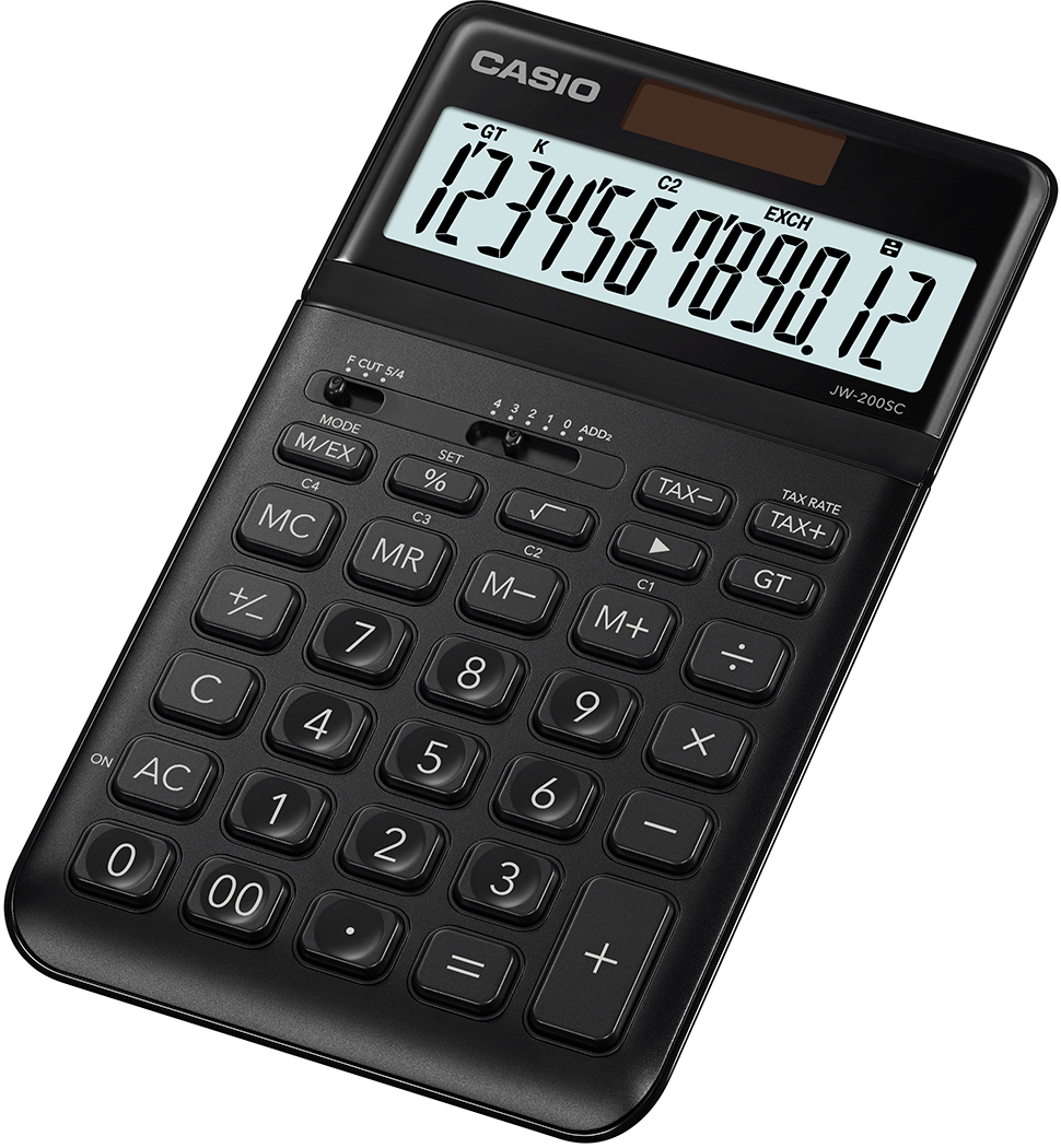 Image of Casio JW-200SC-BK calculator Desktop Basic Black