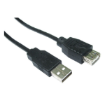 Cables Direct CDL-023 USB cable 3 m USB 2.0 USB A Black