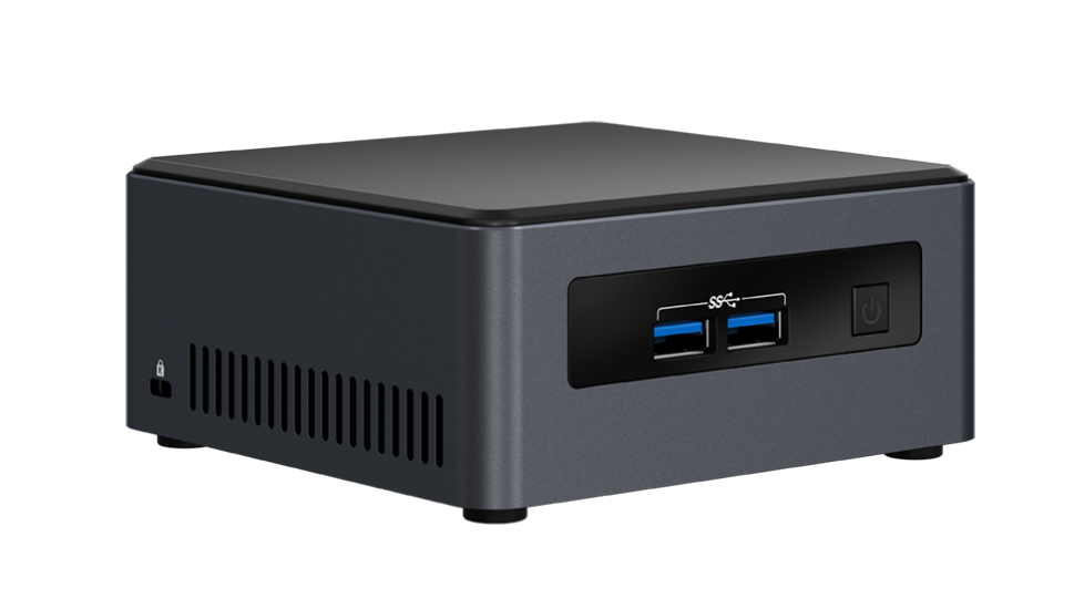Intel NUC BLKNUC7I3DNH2E PC/workstation barebone UCFF Black i3-7100U B