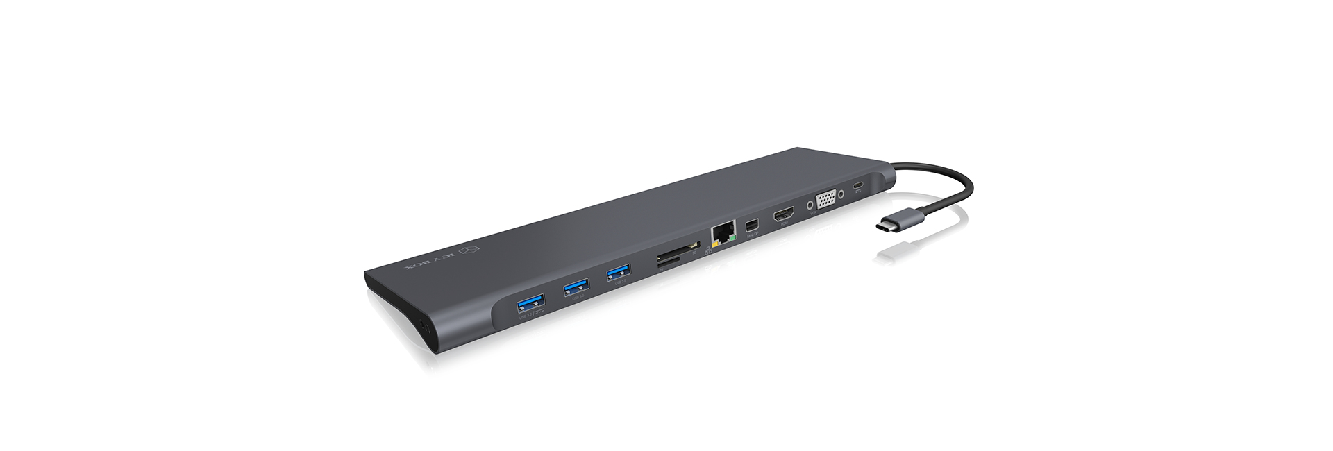 Image of ICY BOX IB-DK2102-C Wired USB 3.2 Gen 1 (3.1 Gen 1) Type-C...