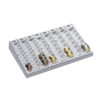 Wedo 160 780037 cash tray Metal Light grey