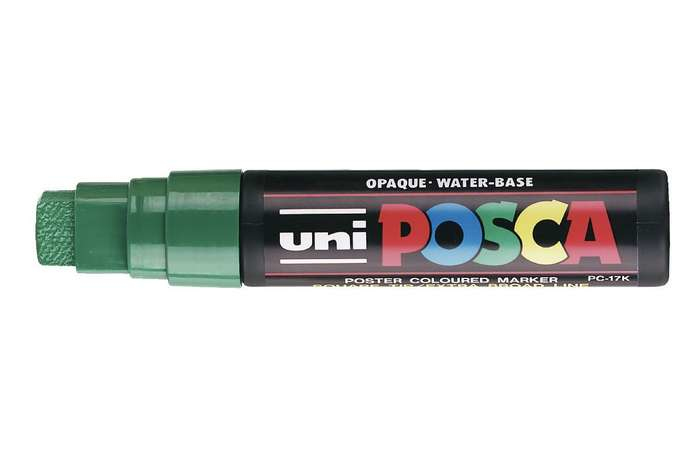 POSCA uni PC-17K marker 1 pc(s) Chisel tip Green