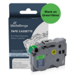 MediaRange MRBTZ741 labelprinter-tape Zwart op groen