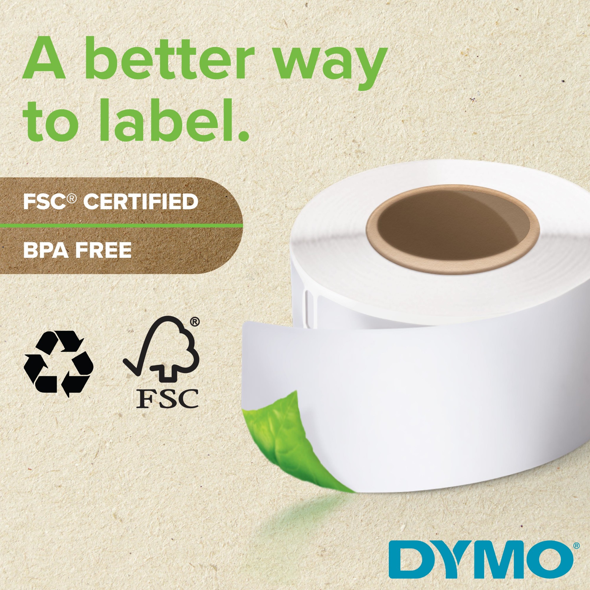 Dymo 99014/S0722430 DirectLabel-etikettes white 101mm x 54mm for Dymo 400 Duo/60mm