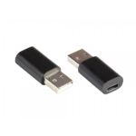 Alcasa USB-AD200 tussenstuk voor kabels USB A USB C Zwart