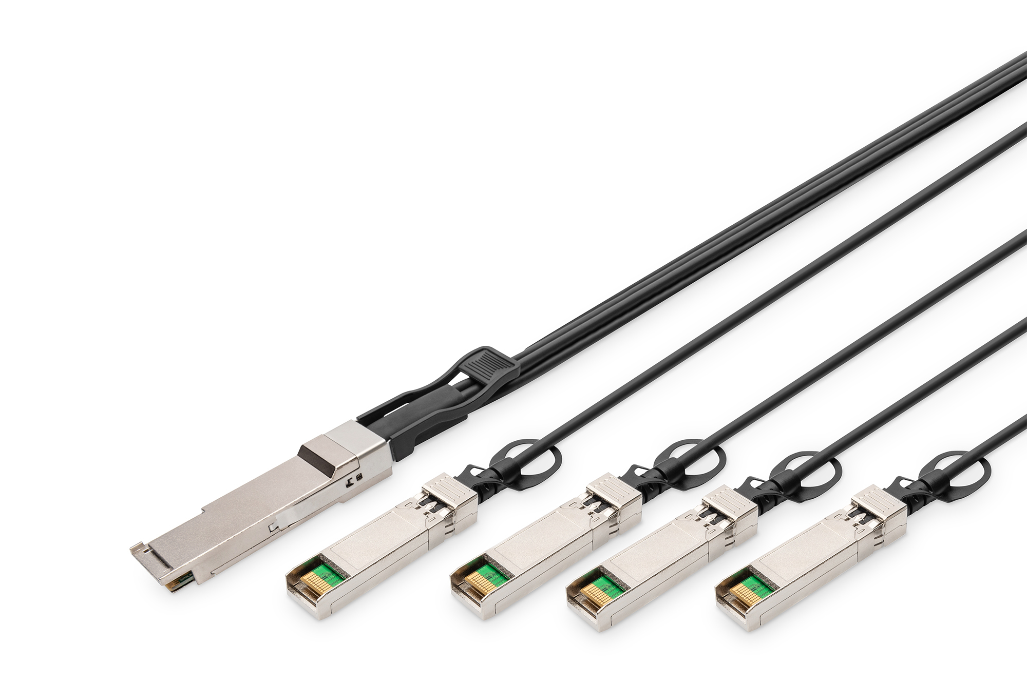 Image of Digitus 40G QSFP+ to 4XSFP+ Direct Attach Cable 1m