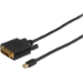 Microconnect MDPDVI1B video cable adapter 1 m Mini DisplayPort DVI-D Black