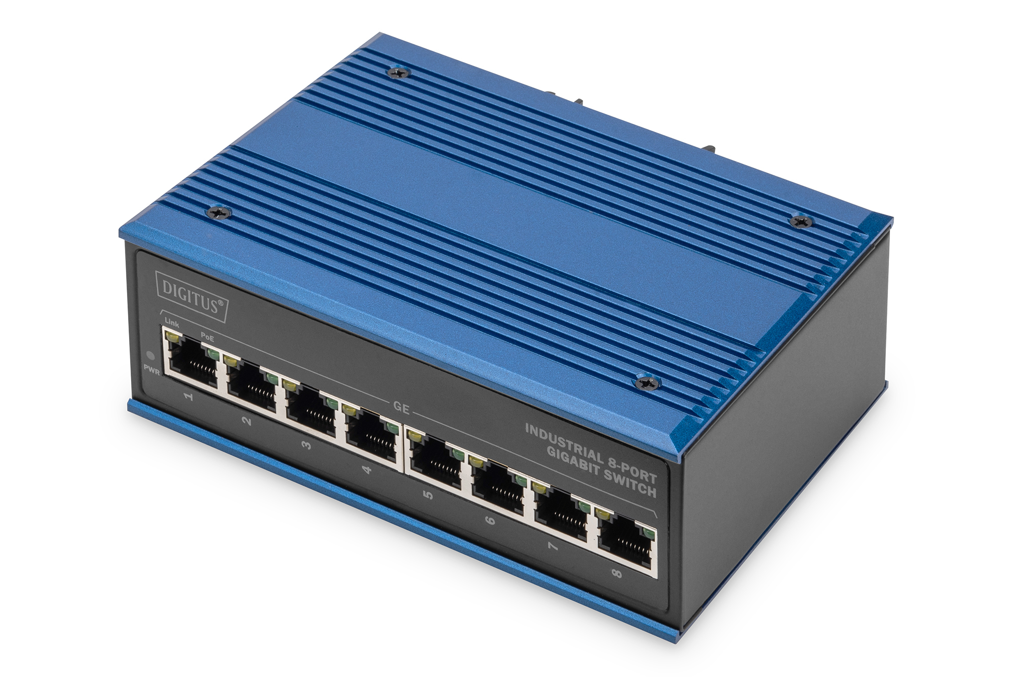 Industrieller 8-Port Gigabit PoE Switch - Digitus