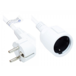 Alcasa P0102-W050 power cable White 5 m Power plug type E+F Power plug type F