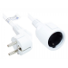 Alcasa P0102-W020 power cable White 2 m Power plug type E+F Power plug type F