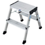 Krause 130037 step stool Aluminium Aluminium, Black