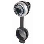 Eaton M22-RJ45-SA socket-outlet RJ-45 Black, Silver