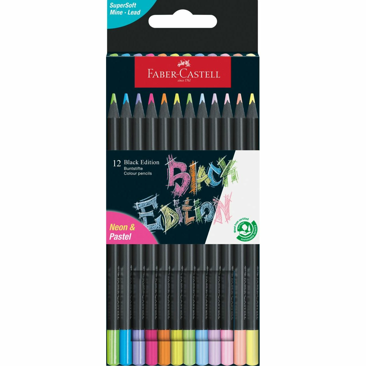 Faber-Castell 116410 colour pencil Assorted colours 12 pc(s)
