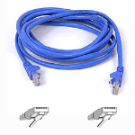 Belkin CAT6 Snagless Patch Cable 1ft. Blue networking cable 11.8" (0.3 m)
