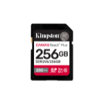 Kingston Technology 256GB Canvas React Plus SDXC UHS-II 280R/150W U3 V60 for Full HD/4K