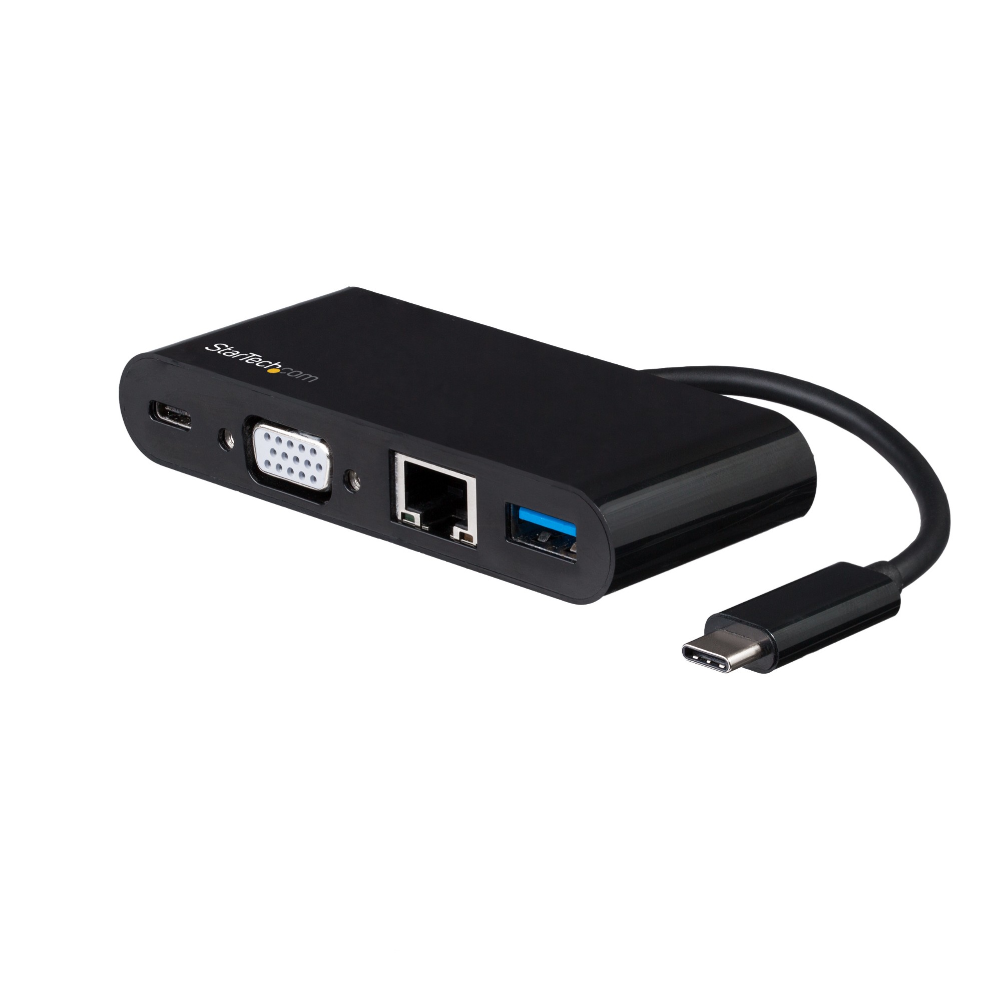 StarTech.com USB-C VGA Multiport Adapter - Power Delivery (60W) - USB 3.0 - GbE