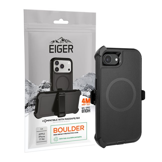 EIGER EGCA00978 mobile phone case 15.5 cm (6.1") Cover Black