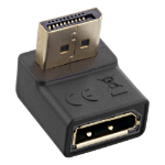 InLine DisplayPort Adaptor, DisplayPort male / female downward angled