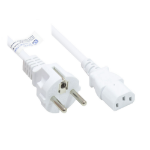 Alcasa P0030-W015 electriciteitssnoer Wit 1,5 m CEE7/7 C13 stekker