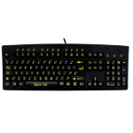 Accuratus KYBAC260-HIVISUP keyboard USB QWERTY English Black