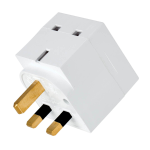 Tripp Lite PS1B power plug adapter Type G (UK) White