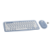 Logitech 920-012202 keyboard Mouse included Universal RF Wireless + Bluetooth QWERTY English Blue