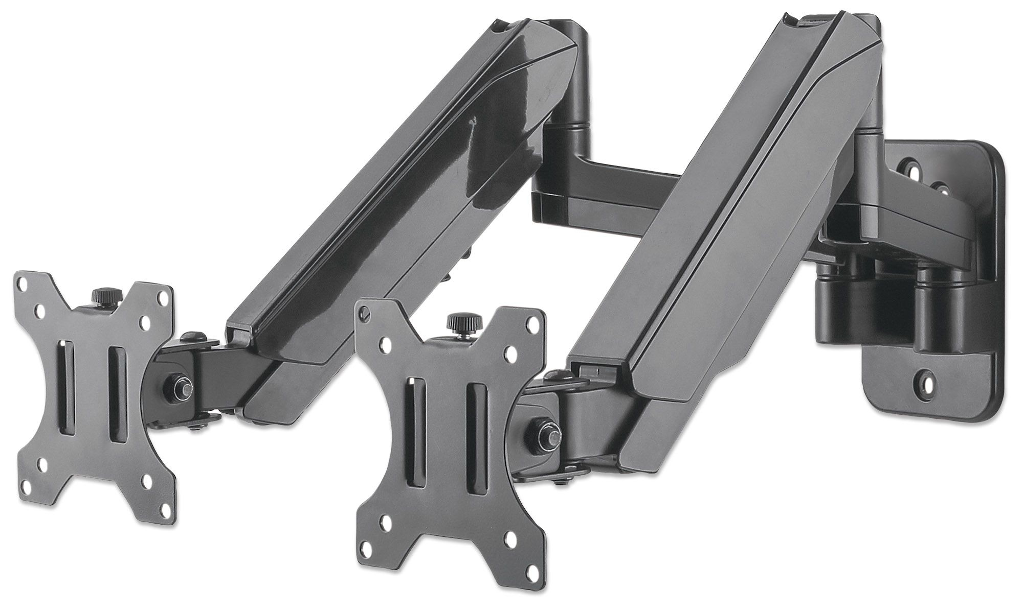 Image of Manhattan TV & Monitor Mount, Wall, Full Motion (Gas Spring), 2...