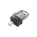 SanDisk Ultra Dual m3.0 USB flash drive 32 GB USB Type-A / Micro-USB 3.2 Gen 1 (3.1 Gen 1) Black, Silver, Transparent