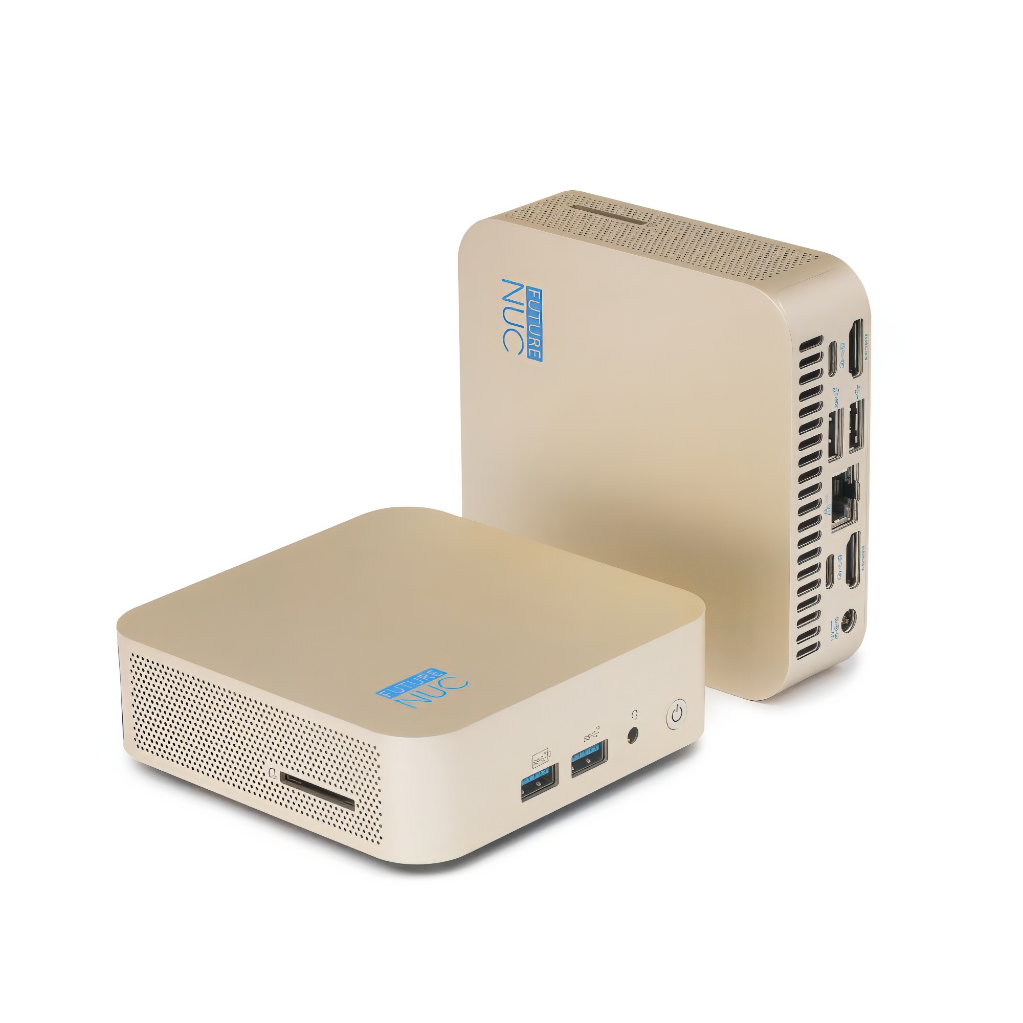 FutureNUC Lux NUC 12i5HL-W11P-512/2x8W6E IntelÂ® Coreâ„¢ i5 i5-12450H 16 GB DDR4-SDRAM 512 GB SSD Windows 11 Pro Mini PC Gold