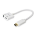 Equip Adaptador de USB-C a audio, color blanco